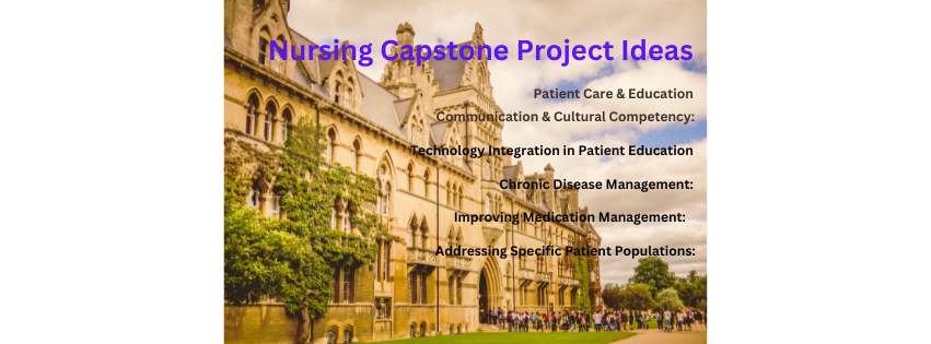 Nursing Capstone Project Ideas